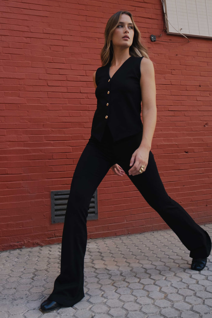 DÉBARDEUR EN MAILLE TEXTURÉE