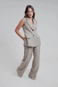 GILET À RAYURES DIPLOMATIQUES