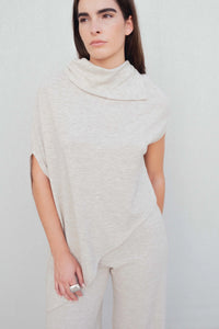 PANTALONS LARGES EN MAILLE