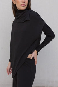 PANTALONS LARGES EN MAILLE