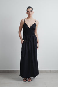 VESTIDO MIDI BORDADO
