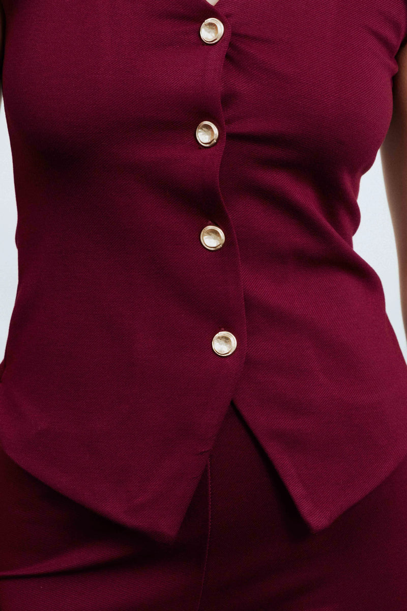 PANTALONS EN MAILLE TEXTURÉE ÉVASÉS