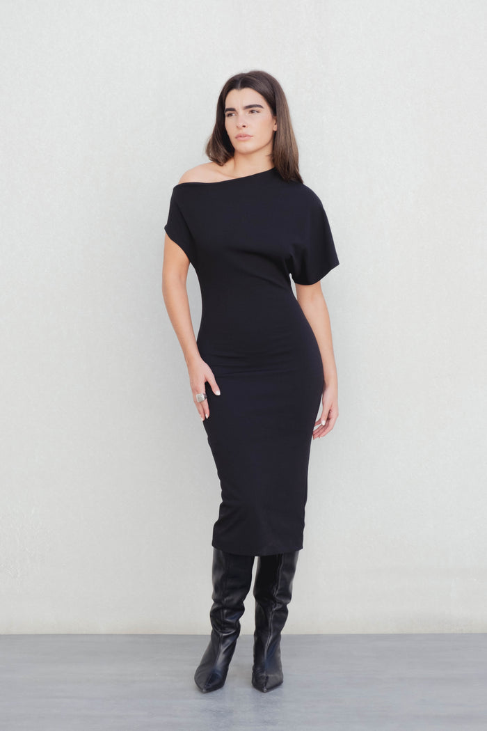 VESTIDO ASIMETRICO