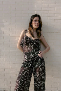 Haut à volants imprimé