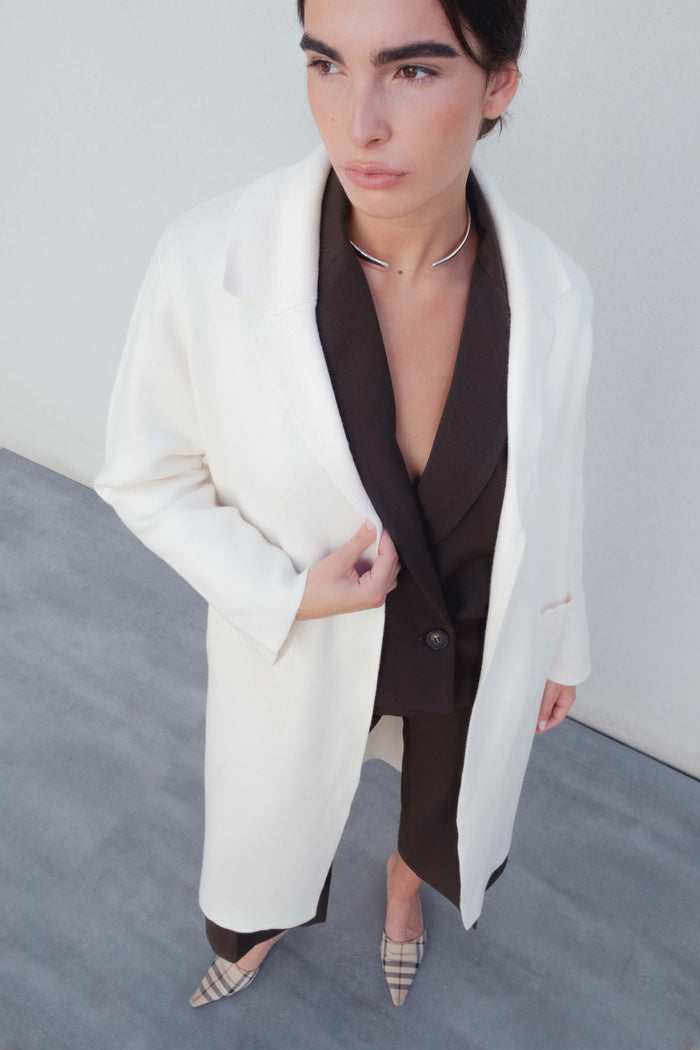 MANTEAU EN MAILLE SURDIMENSIONNÉ