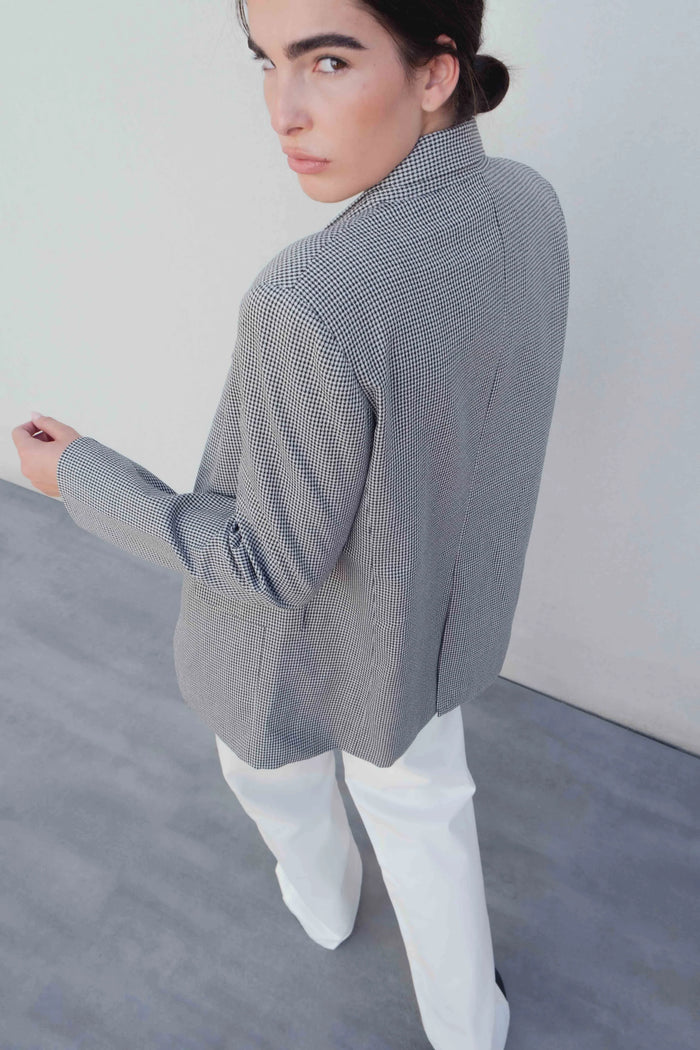 Blazer pied-de-poule