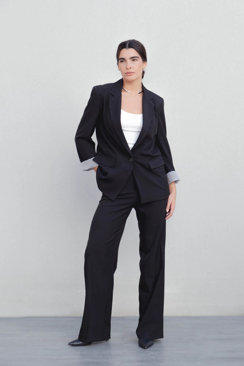 BLAZER À POIGNETS IMPRIMÉS