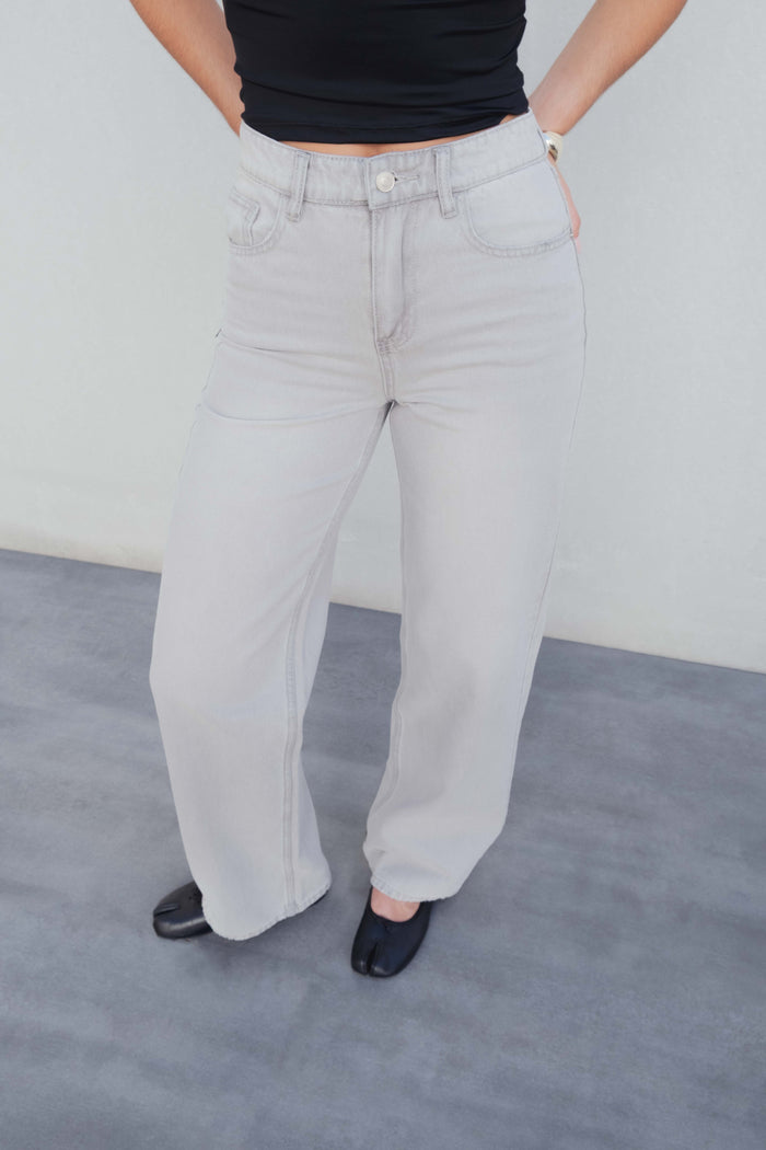 JEANS WIDE LEG TIRO MEDIO FULL LENGTH