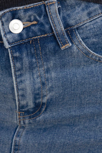 Jupe longue en jean fendue