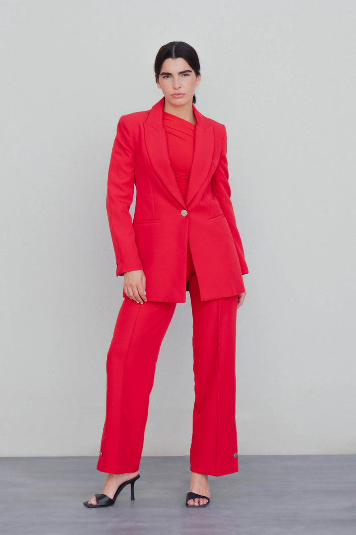 BLAZER À BOUTONS ARGENTÉS