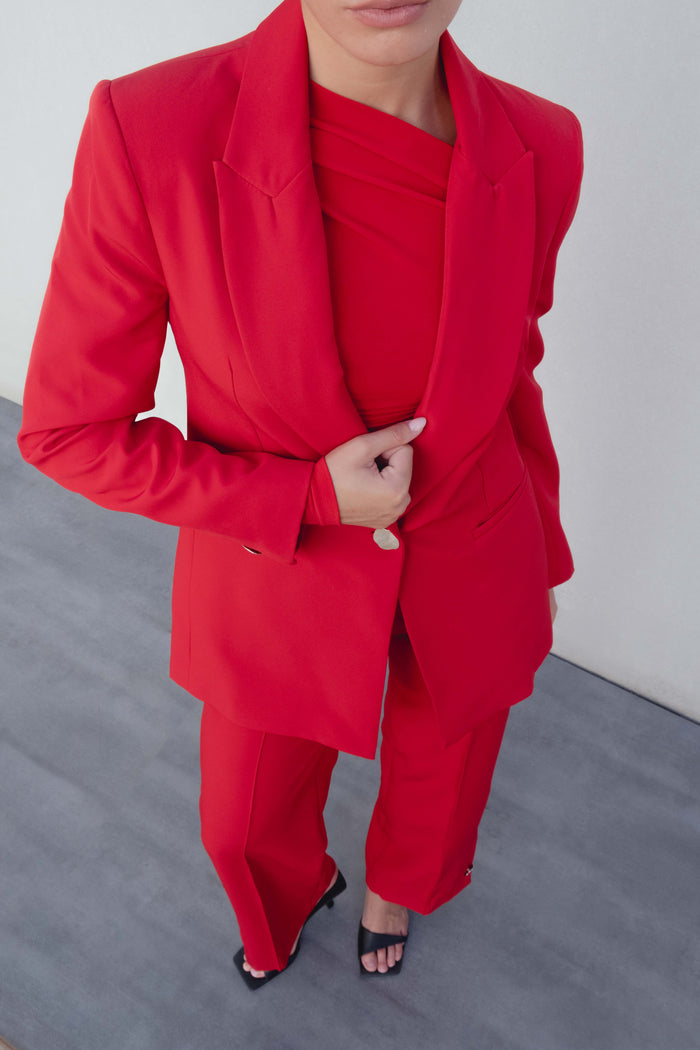 BLAZER À BOUTONS ARGENTÉS