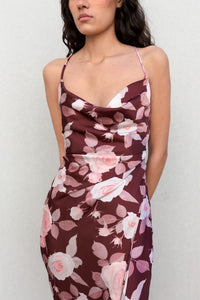 VESTIDO SATINADO ESTAMPADO