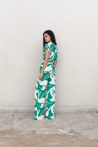 CHEMISE IMPRIMÉE À FRONCES