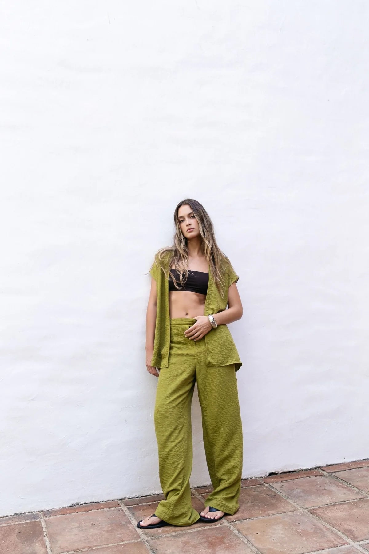 PANTALONS FLUIDES AVEC ÉLASTIQUE