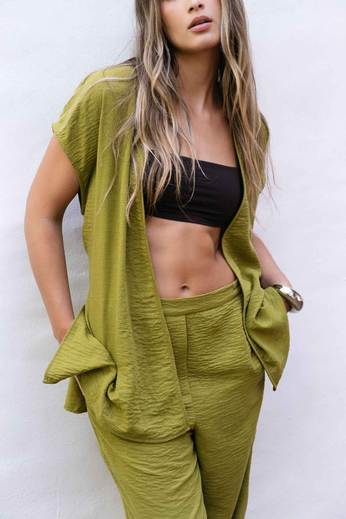 PANTALONS FLUIDES AVEC ÉLASTIQUE