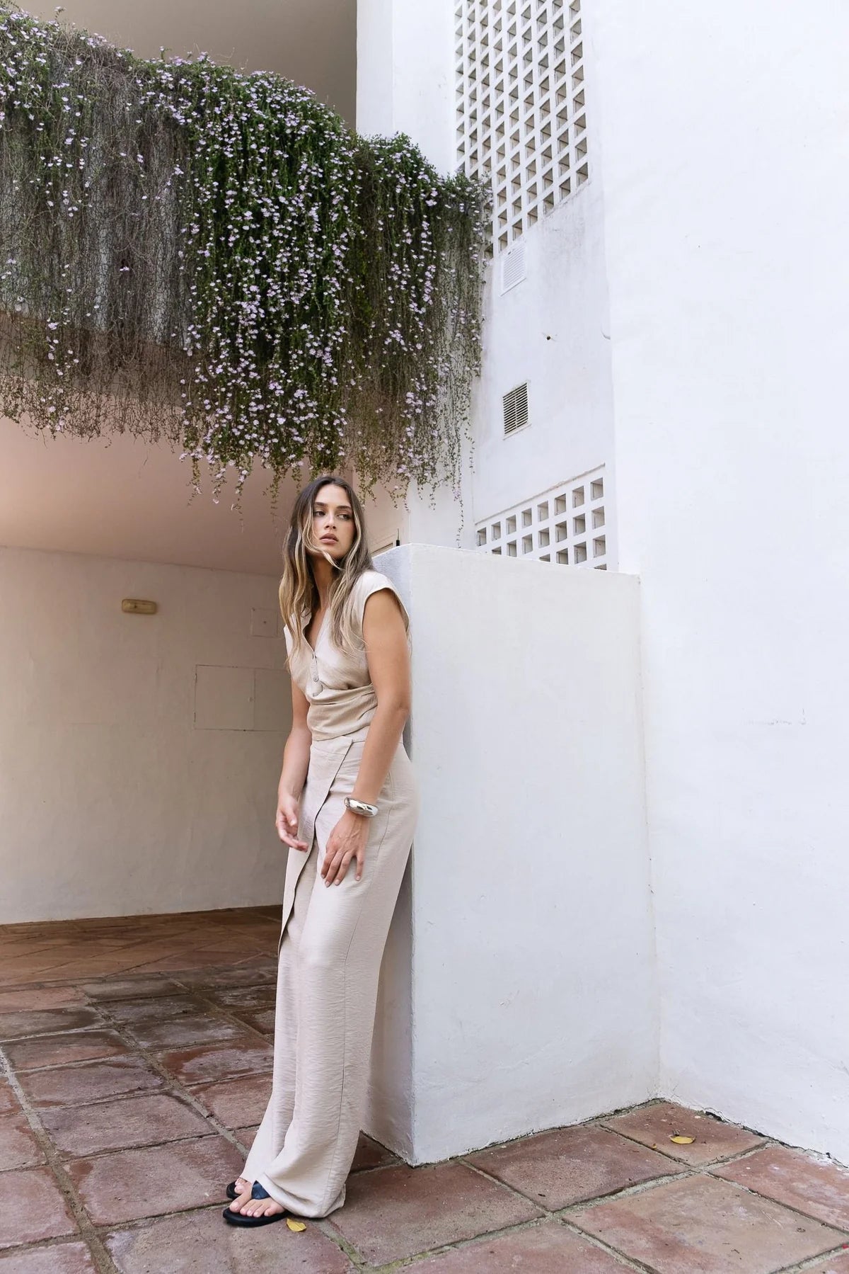 CHEMISE COURTE CROISÉE