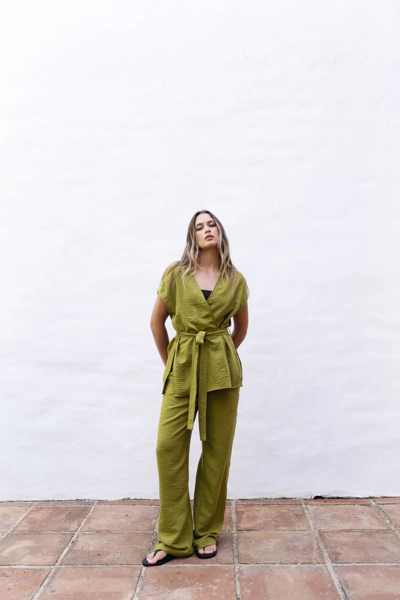 PANTALONS FLUIDES AVEC ÉLASTIQUE